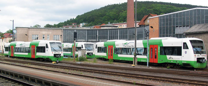 Betriebshof / Süd Thüringen Bahn DIE BAHN, DIE UNS